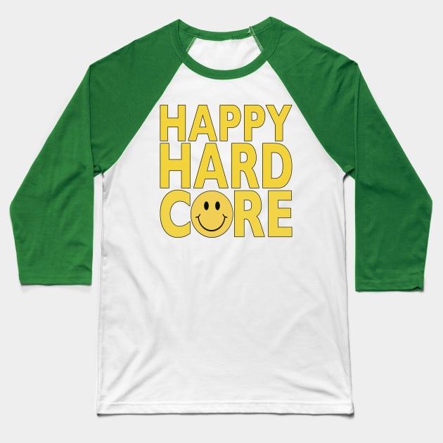 Happy Hardcore Acid House Ravers Baseball T-Shirt by RuftupDesigns